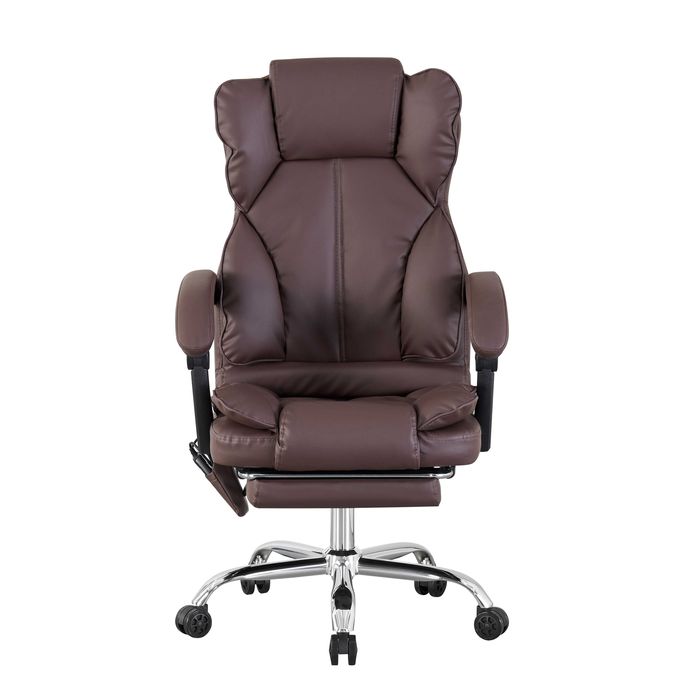 Scaun birou profesional Visoli, functie masaj, Brown Coffee