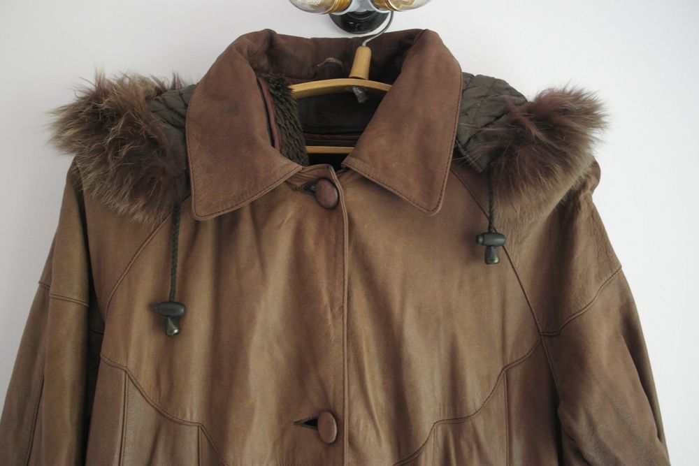 Пальто кожаное южная Корея