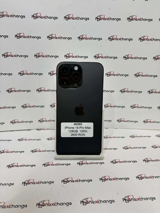 iPhone 14 Pro Max 128GB Black Neverlocked 100%  46065