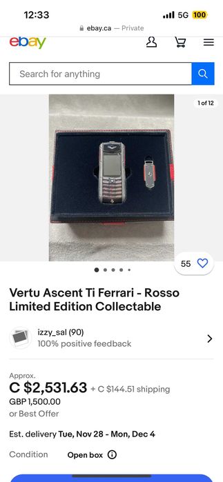 Верту Ферари Vertu FERARRI