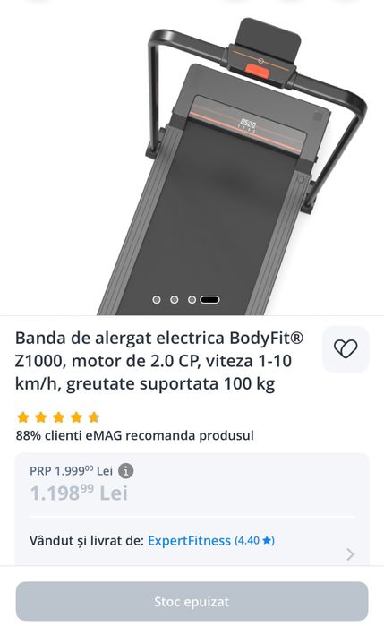 Banda de alergat / mers intens