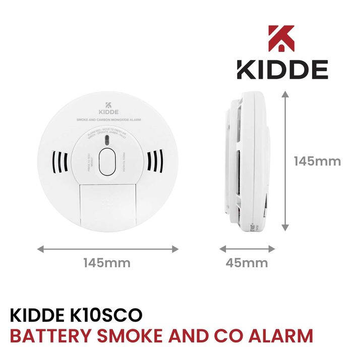 3бр. домашни аларми за пушек и въглероден диоксид