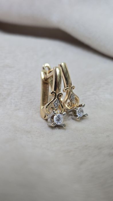 Серьги из красного золота