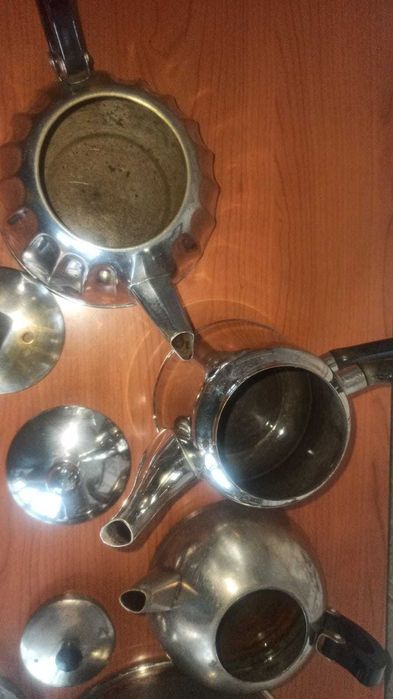 Чайники советские мельхиор