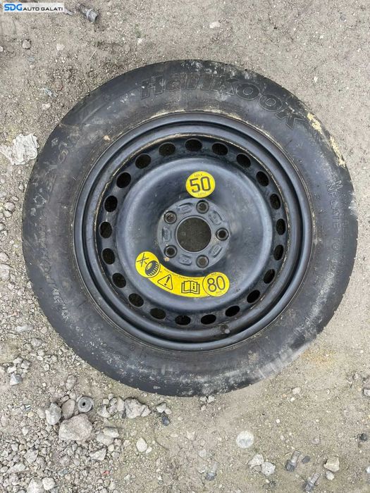 Roata Janta Tabla Rezerva Slim T125 90 16 R16 Ford S-Max 2006 - 2014 Cod 8V41-1A479-AA DM5C-BA [C2904]