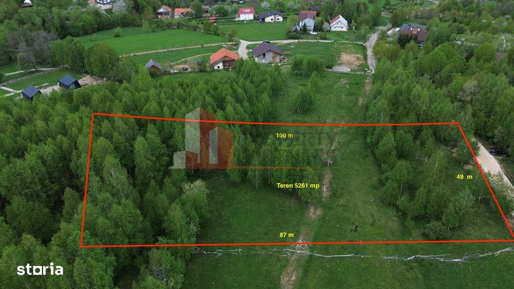Teren intravilan 5.261 mp Tohănița | Deschidere 49 m | Utilități, lâng