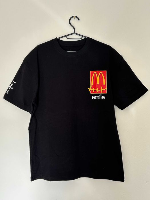 Cactus Jack черна тениска с принт „smile" на гърдите