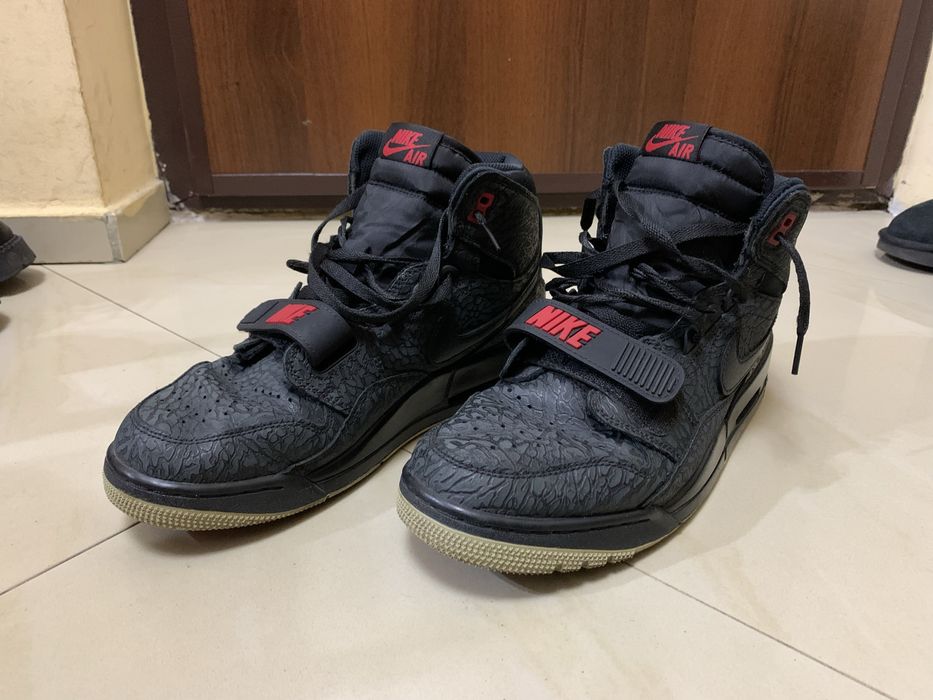 Jordan Legacy 312 Elephant Print Bred, marimea 44,5