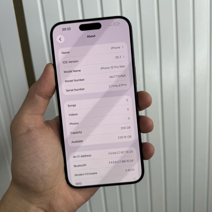 iPhone 15 ProMax 256Gb Black Titanium Akk: 93% Kelwamiz