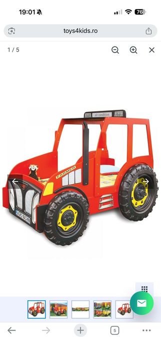 Pat Tip Tractoras Rosu