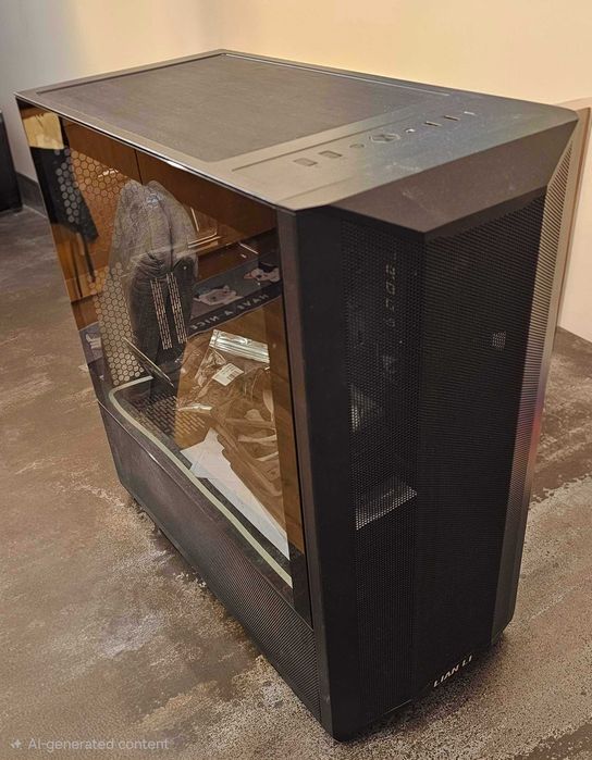 Кутия LianLi Lancool 2 Mesh + Vertical GPU bracket + USB-C кабел