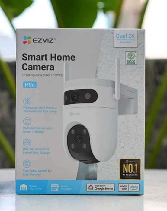 Camera de supraveghere IP Wireless EZVIZ H9c Dual, 3+3MP, IR, Auto Tracking, Motion Detection, alb noua sigilata Garantie