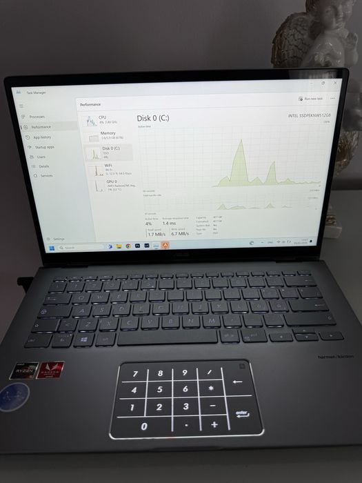 Asus Zenbook UX462DA, ultra portabil, touch screen