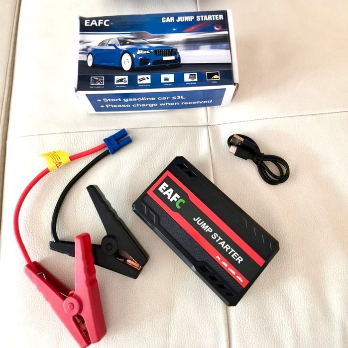 Jump Starter Auto Pornire Auto Portabil 3in1 Lanternă Led & Power Bank