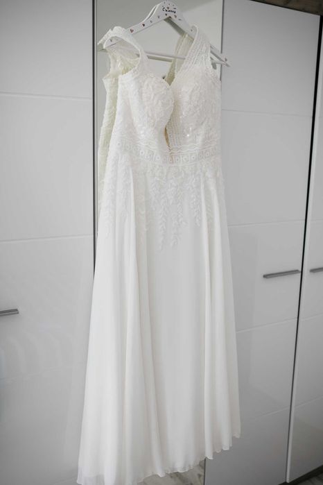 Булчинска рокля - лека и ефирна -  L/XL