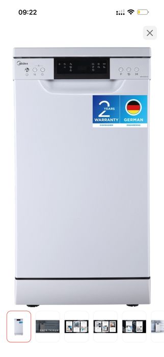 Посудомойка midea в идеальном состоянии