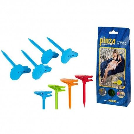 Щипки за плажна хавлия миди Carrefour 4бр.