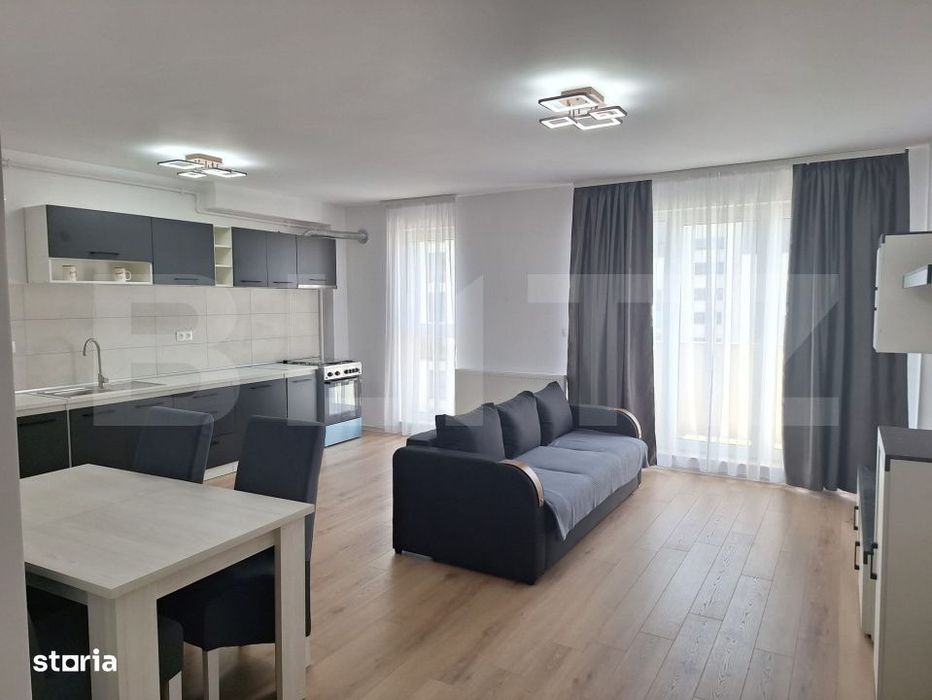 Apartament 2 camere, 55 mp, complet mobilat si utilat, zona Libertatii