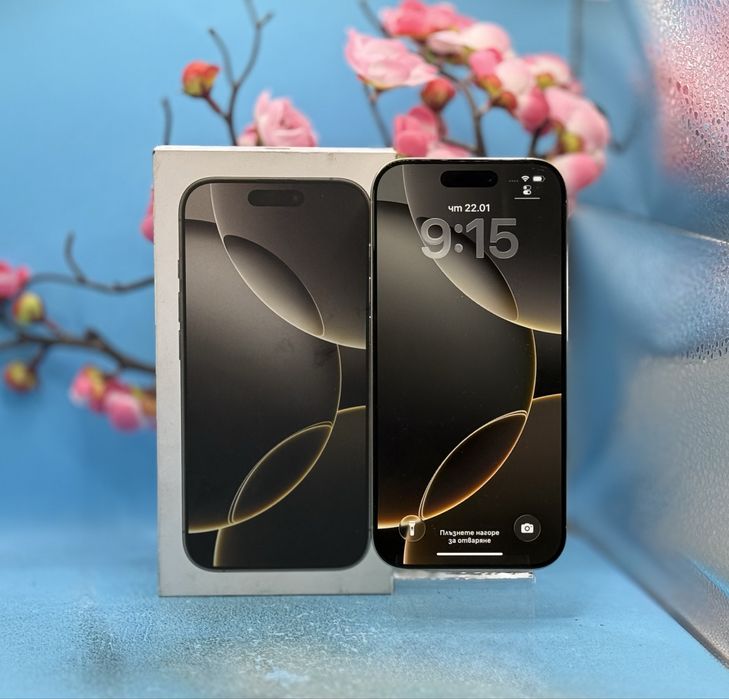 ГАРАНЦИОНЕН!!! Apple iPhone 16 Pro, 256GB, 5G, Natural Titanium