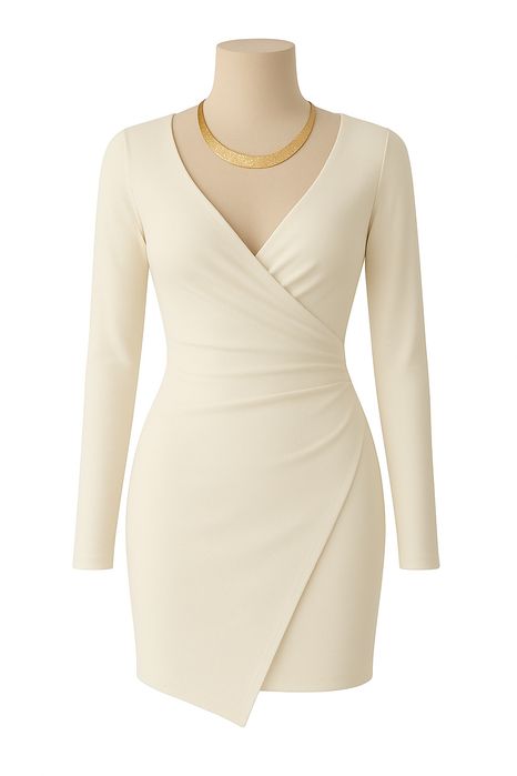 Бяла еластична рокля NLY ONE