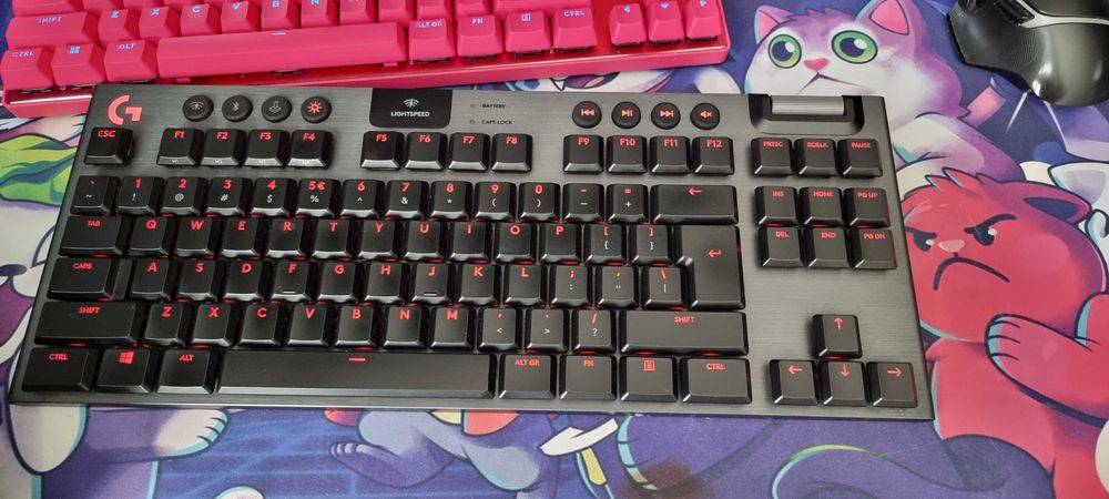 Механична клавиатура Logitech - G915 TKL, Тactile, RGB, черна