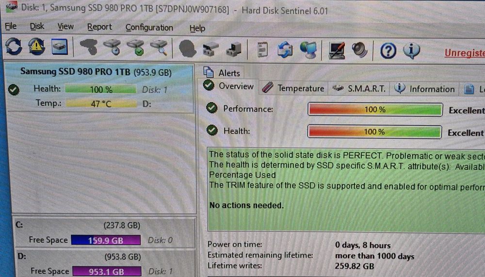 1TB Samsung PRO 980 NVMe M.2 SSD