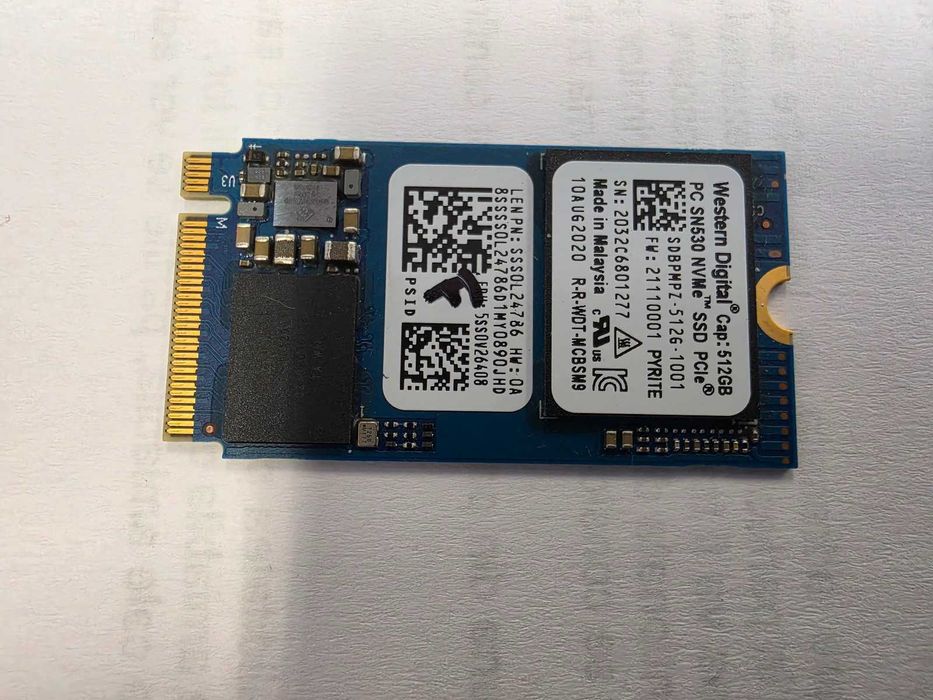 SSD WD 512GB NVMe PC SN530 M.2 2242
