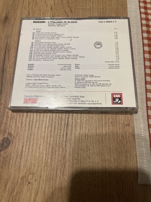 CD Росини – Италианката в Алжир, оригинал