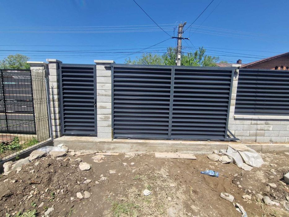 Gard metalic jaluzea | Suruburi ascunse | Buzau | Model 2026 |