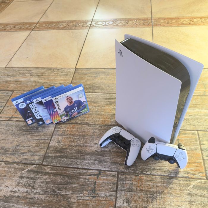PlayStation 5 Дисков + 2 Геймпада + Игры ещё 825гб