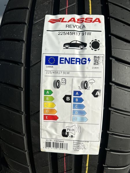 Нови летни гуми LASSA REVOLA 225/45R17 91W НОВ DOT БОРД 2254517