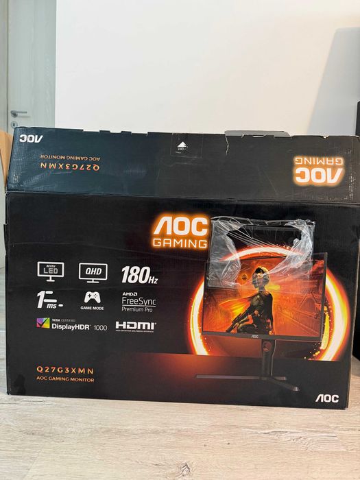 Monitor Gaming AOC AGON Q27G3XMN – Mini LED HDR 1000 180Hz