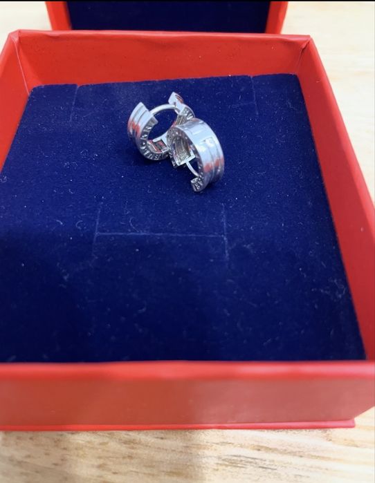 Серебряные серьги Bvlgari