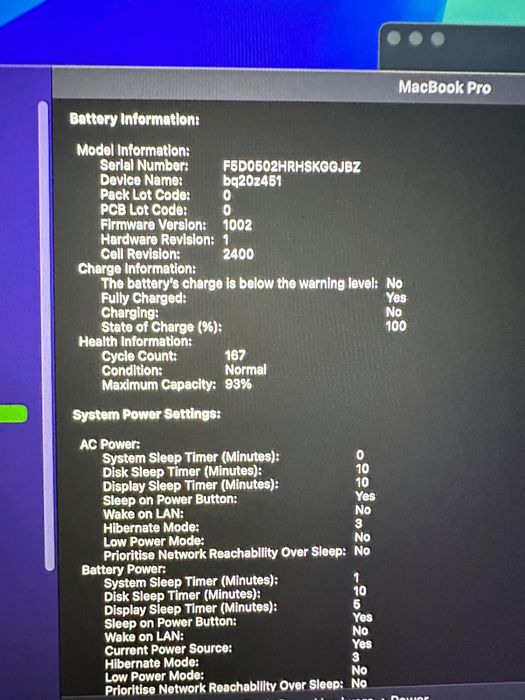 Macbook pro 13” M1