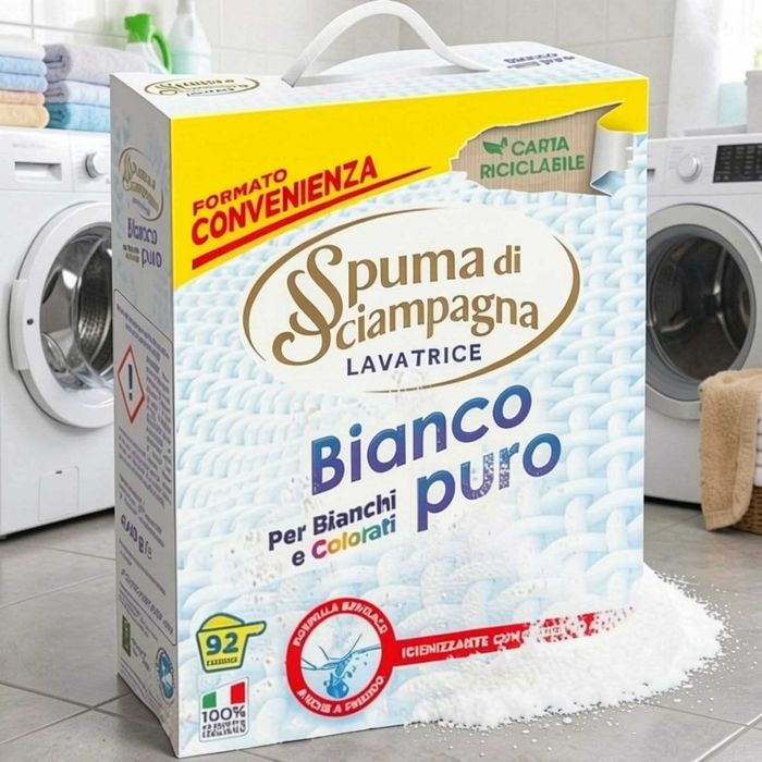 Spuma Di Sciampagna Bianco Puro – Прах за пране (92 пранета / 4140 г)