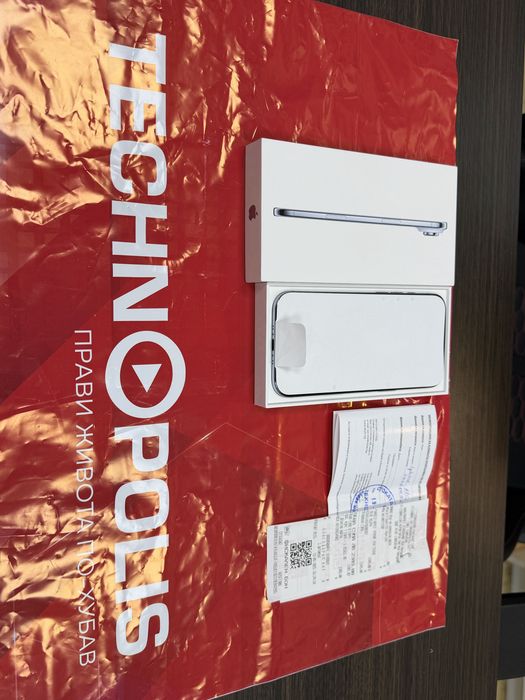 КАТО НОВ 256GB iPhone 17 Air 5G Гаранция Technopolis 2027г. Blue