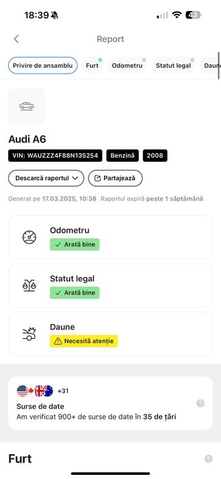 Audi A6 C6 2.0 TFSI Turbo