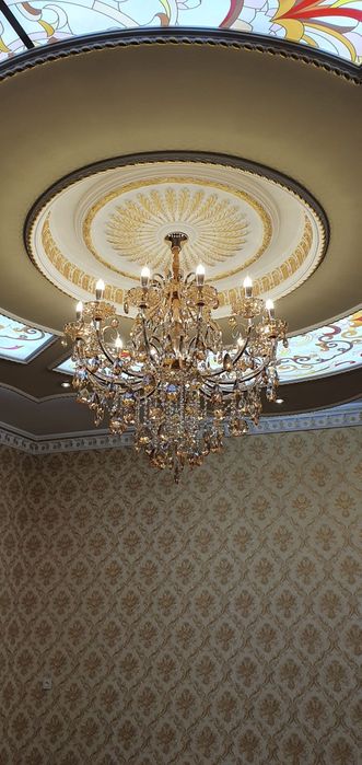 Установка люстра Lyustra o'rnatish