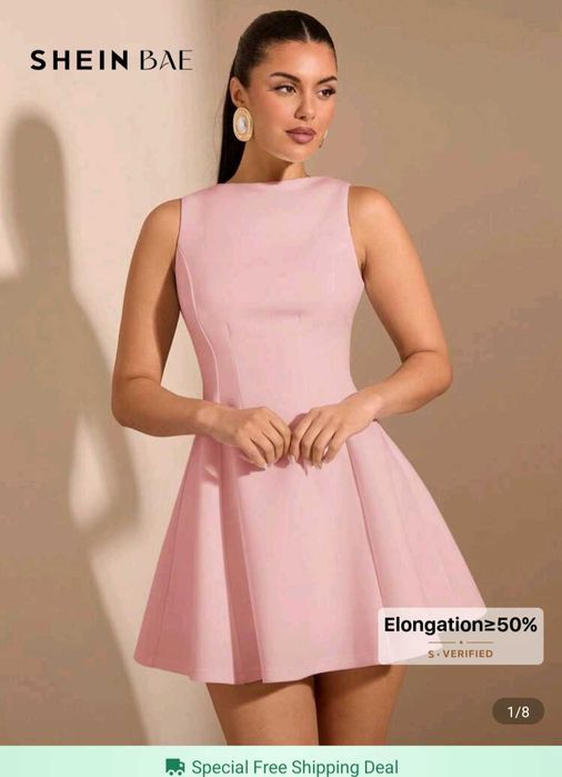 Розова рокля от Shein