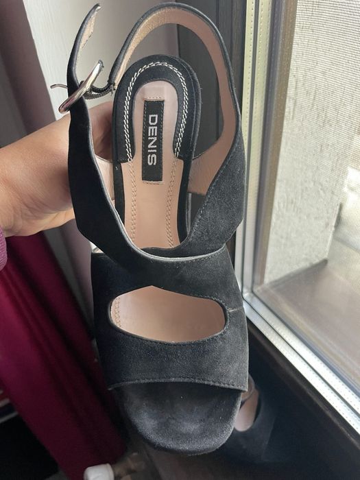 Sandale ,36, platforma, negre