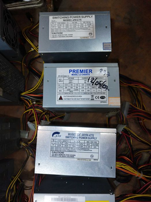 Sursa calculator cateva modele 250 - 600 Wati 6 - 8 pini pl. video