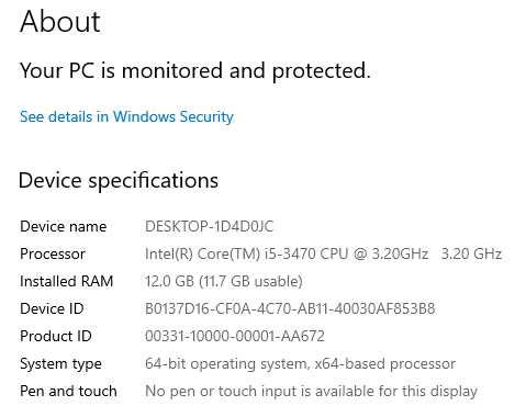 Четириядрен настолен компютър с Intel i5-3470, 12GB DDR3 RAM, 500GB HDD, HDMI