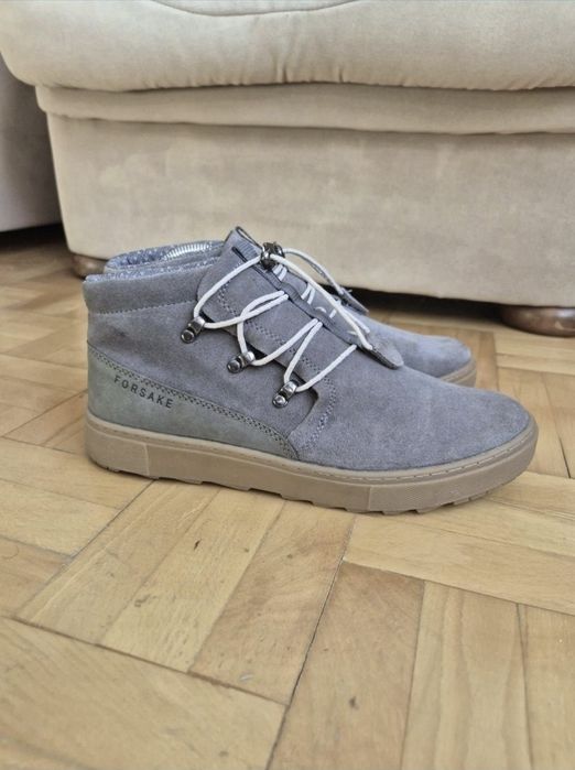 Ghete Forsake - Lucie Slip NHCF19, slip-on, piele întoarsa - 39,5