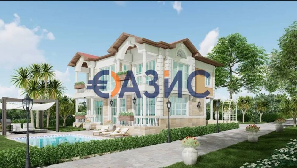 2-етажна къща с басейн, комплекс Хаус Гардън, Кошарица, България-281