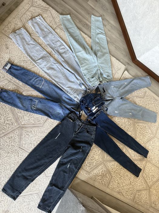 Джинсовые брюки, мало носила, так как их много, размер 38 турейкий