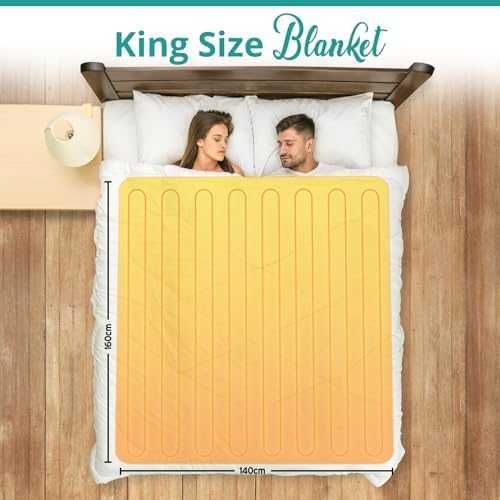 Ново King електрическо одеяло с еластични ленти и 3 топлинни нива
