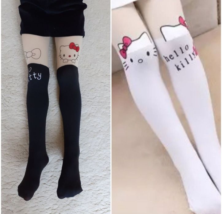 Нови детски памучни български едноцветни чорапогащници