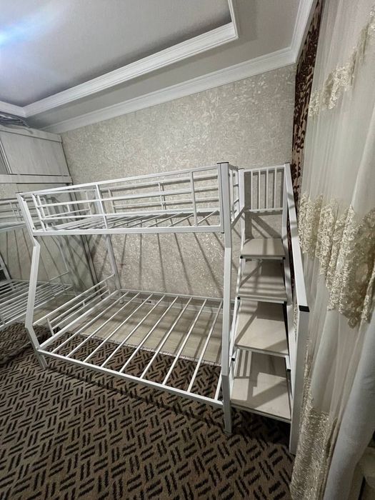 Двухъярусная  кровать Loft krovat темир крават metal kalavat Лофт