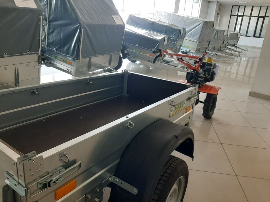 Культиватор с прицепом самосвал!