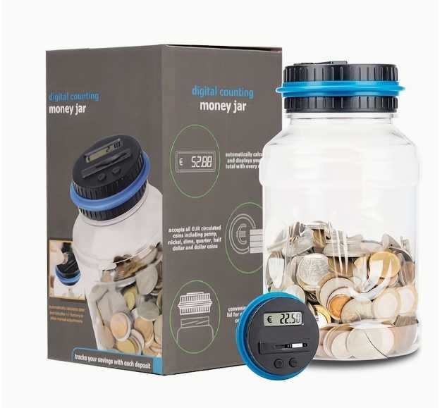 НОВО! Смарт Касичка с LCD Брояч за Евро монети – Идеалният Подарък!